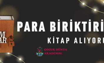 Kumbaramızda para biriktirip kitap alıyoruz
